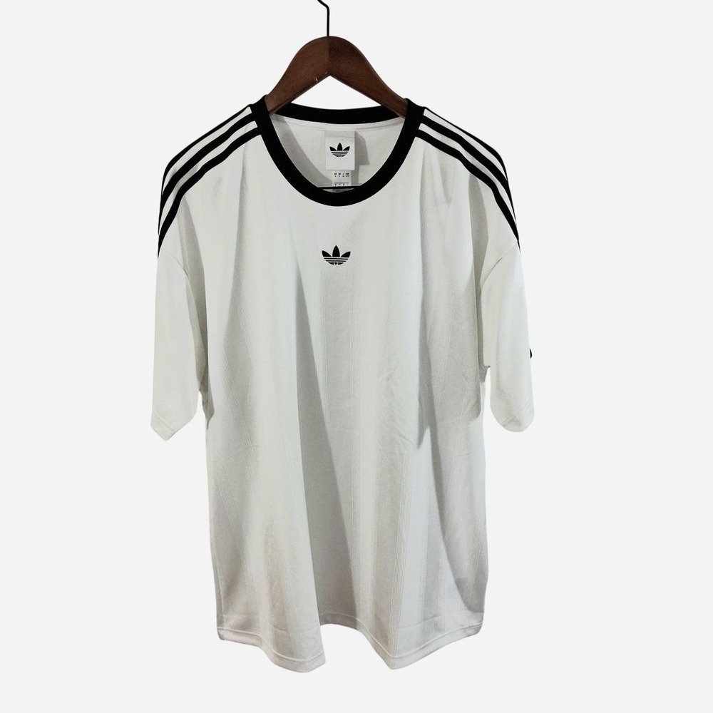 Adidas Originals White Shadow Stripe Ringer Tee XL